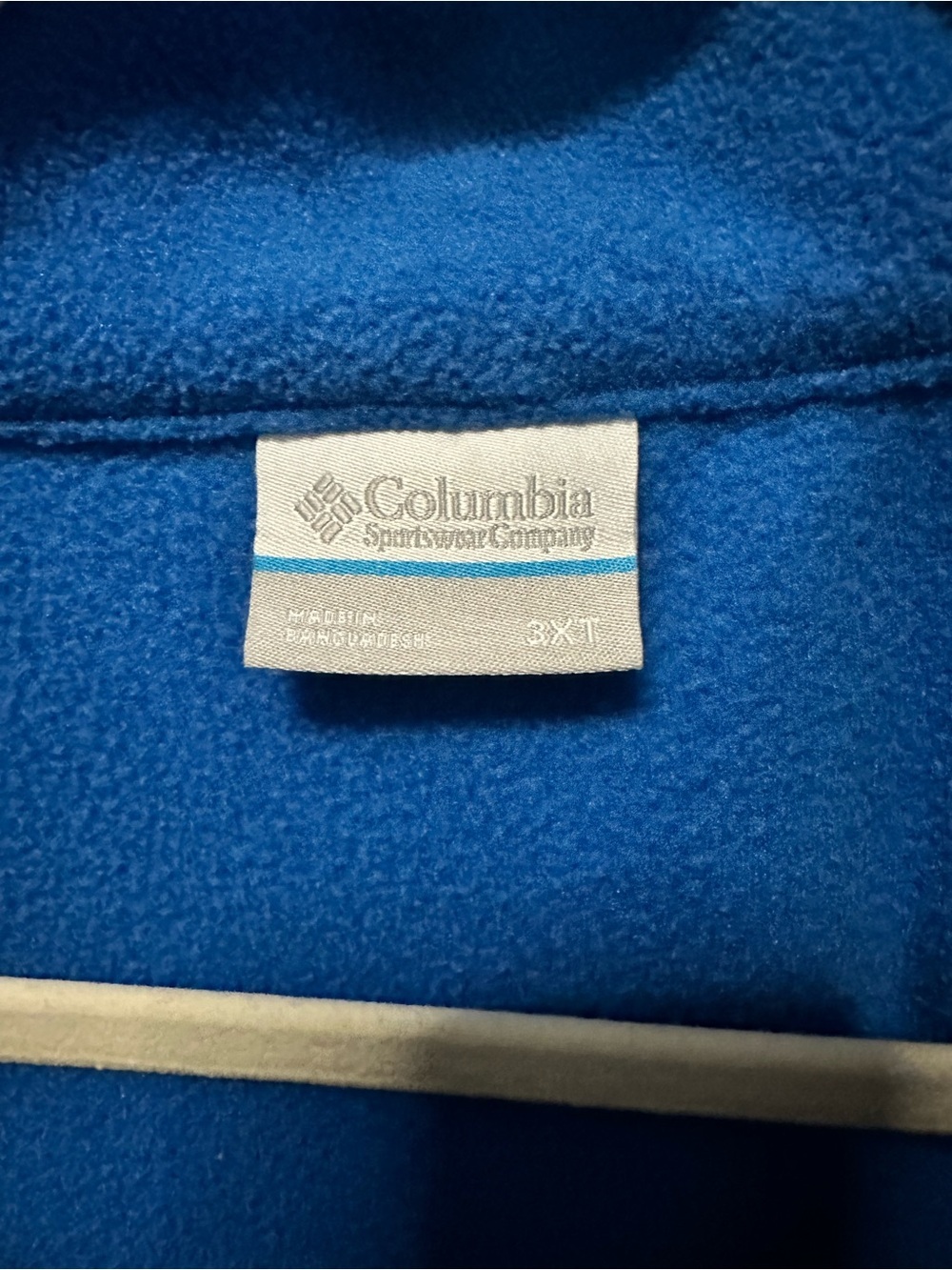 Columbia Sportswear Men’s 3XL Blue Full Zip Fleece Jacket Zip Pockets - Picture 5 of 6